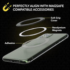Scosche MagicRing Kit with Magnetic Adapter Ring and Disc for Wireless Charger and MagSafe Phone Mount Compatibility, Universal MagSafe Rings for Phone Case Compatible with iPhone, Samsung, Android