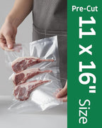 Syntus 200 Count Vacuum Sealer Bags Gallon 11 x 16 inch for Seal a Meal, Commercial Grade BPA Free Heavy Duty Precut Seal Bag