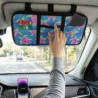 Car Sun Visor Organizer Sea Turtle Sun Visor Organizer with Big Zipper Pocket Easy to Store and Install Universal Size Fit for Most Cars SUV