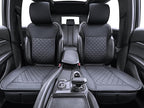 Elantrip Car Seat Cover Full Set Leather Car Seat Protector Universal fit for Most Cars SUVs and Trucks Water Proof Front and
