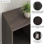 Signature Design by Ashley Piperton 4 Cube Storage Organizer or Bookcase, Charcoal