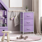 Sorbus Nightstand with 3 Drawers - Bedside Furniture & Accent End Table Chest for Home, Bedroom Accessories, Office, College 
