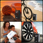 Vinid Cordless Air Compressor, 75W Portable Tire Inflator with Digital Pressure Gauge, Auto Shut Off, Fast Inflation for Car Tires, Bike, Motorcycle, Balls & Inflatables, Rechargeable Battery Powered