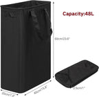 efluky Slim Laundry Basket, Narrow Laundry Hamper with Handles, Collapsible Dirty Clothes Hamper, Tall Laundry Bin for Laundr