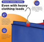 Handy Laundry Hanging Clothes Organizer for Kids - 6-Shelf Closet Daily Clothing Organization Labeled Shelves with Days of Th