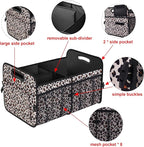 Femuar Car Trunk Organizer, Large Capacity Collapsible Trunk Storage with 11 Pockets, Waterproof, Non-Slip, Suitable for Car