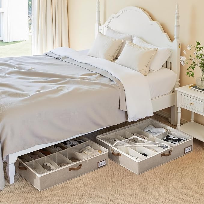 Jumbo Closet Organizers with Under Bed Shoe Storage