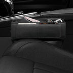 Universal Fit Car Seat Gap Filler Leather Car Storage Organizer Front Seat Auto Accessories for Women Fashion Colored Car Adjustable Storages for Phones Glasses Keys Cards 1 Pack