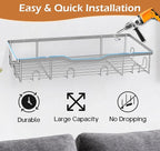 KEETDY Metal Hat Racks for Baseball Caps Wall Hat Organizer Fit 48 Caps Holder, 2 Packs Sturdy Wall Mounted Snapback Storage 