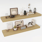 48 Inch Floating Shelves, 12" Deep Floating Shelf Wall Mounted, 48" Wall Shelves, Rustic Deep Bookshelf, Extra Deeper & Thick