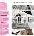 Giraffe Creation Over Door Organizer with 4 Large Capacity Pockets, Hanging Organizer Storage for Closet Bathroom Nursery Bed