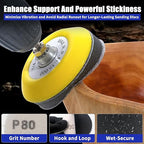 133 PCS Sanding Disc Drill Polishing Kit Sanding Attachment, 3 Inch Wet Dry Headlight Restoration Kit, Hook and Loop Sandpape