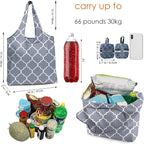 BeeGreen Reusable Grocery Shopping Bag -Travel Tote Bag - Foldable Compact Sturdy Bags