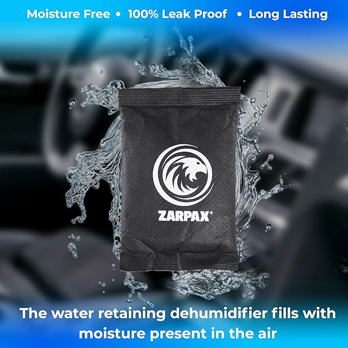 Dehumidifier Bags 18 oz/500g Pack of 2 - Rechargeable Moisture Absorber Bag - Car Dehumidifier, Storage, Gun Safe - Removes