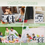 Reusable Grocery Bag, Foldable Large Shopping Tote Bag for Groceries Kitchen Picnic Car Trunk