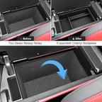 2022 2023 2024 2025 2026 NX 250/350/350h/450h+ Center Console Organizer for Lexus NX, Durable ABS Plastic&Anti-slip Rubber Console Armrest Tray Insert 2026 2025 NX250/350/350h/450h+ Accessories
