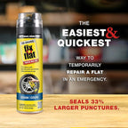 Fix-A-Flat S60430 Aerosol Emergency Flat Tire Repair and Inflator, for Large Tires, Eco-Friendly Formula, Universal Fit for A