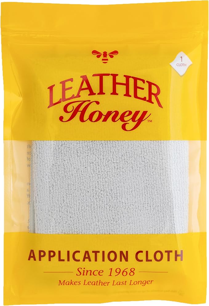 Leather Honey Conditioner and Cleaner Bundle with 8oz Conditioner, 16oz Spray Cleaner with UV Protectant, and Application Clo