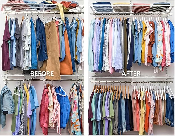 Roomedys® Spacing Tape for Hangers, Spacer, Clothes Divider, Closet Organizer, Perfectly Spaces Hangers & Clothing for Adults