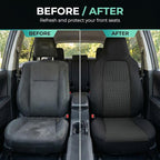 FH Group Car Seat Covers High Back Classic Cloth Front Pair Set with Gift, Easy to Install - Universal Fit for Cars, Trucks &