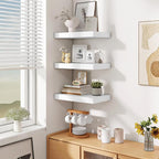 Fun Memories Wood Floating Shelves 16 Inch, 10 Inch Deep Shelves Wall Mount, Wall Shelves with Invisible Bracket, 16" Floatin