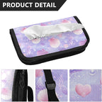Car Tissue Holder Car Visor Organizer Tissue Box Holder for Car Sun Visor Organizer with Car Vehicle Accessories Essentials Interior for Women Men Purple Mermaid Seashell Starfish