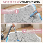 Cozy Essential Vacuum Storage Bags, 80% Compression Vacuum Seal Space Saver Plastic Packaging Bags for Clothes, Blankets, Pil