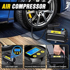 Nilight Car Emergency Kit with Jumper Cable Air Compressor Tire Repair Essential Tools First Aid Alligator Connector Electric