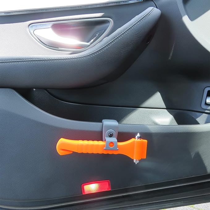 Lifehammer Brand Car Safety Hammer, The Original Emergency Escape and Rescue Tool with Seatbelt Cutter, Made in The Netherlan