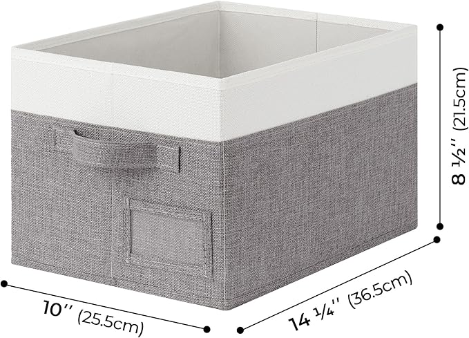 GRANNY SAYS Fabric Storage Bins, Closet Storage Bins for Clothes, Shelf Storage Baskets with Handles, Collapsible Storage Box