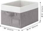 GRANNY SAYS Fabric Storage Bins, Closet Storage Bins for Clothes, Shelf Storage Baskets with Handles, Collapsible Storage Box