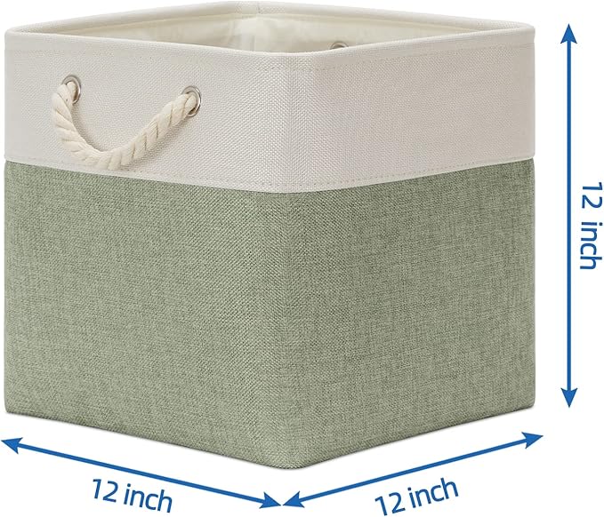 Temary Cube Storage Baskets for Shelves 12 Inch Storage Cubes 4pack Fabric Storage Baskets for Organizing Clothes, Closet Bas