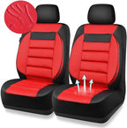 CAR PASS 3D Foam Leather Car Seat Covers Two Front Seats only, Air Mesh Thick Seat Covers, All Weather Car Seat Cover Comfort