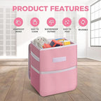 YSSOA Car Trash Can with Lid, Leak-Proof Organizer and Storage Bag, Adjustable and Portable Interior, Collapsible Multipurpose Garbage Bag, 2 Gallon, Pink