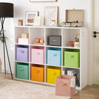 GRANNY SAYS 11 Inch Cube Storage Bins, Colorful Cube Storage Organizer, Fabric Storage Bins, Storage Cubes for Shelves, Close