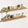 Vivelove 12 Inch Deep Floating Shelves 55 inch Long, Thick Wall Shelves with Invisible Brackets, Shelf for Bedroom Bathroom L