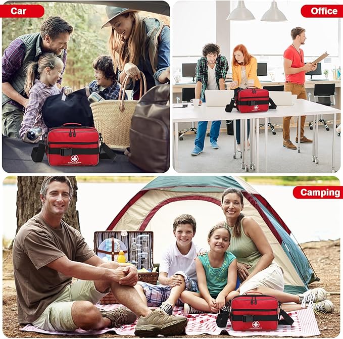 Premium 420 Piece Large First Aid Kit for Home, Car, Travel, Camping, Truck, Hiking, Sports, Office, Vehicle & Outdoor Emerge