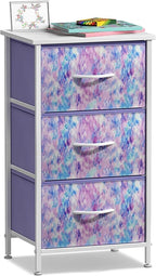 Sorbus Nightstand Storage Organizer Chest with 3 Drawers - Kids Girls, Boys Bedroom Furniture Chest for Clothes, Closet Organ