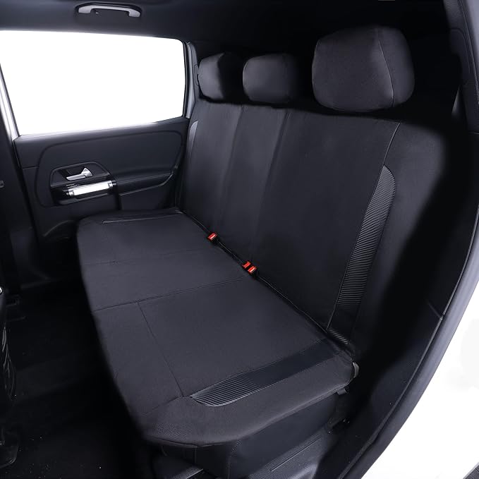 Flying Banner AquaShield Rear Bench car seat Covers Set Waterproof Water Resistant arm Rest Shoulder Seatbelt Compatible Truc