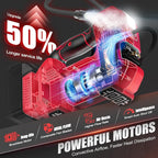 160PSI Cordless Tire Inflator Compatible with Milwaukee 18V Air Compressor, Portable Air Pump Automatic Shut Off, LED Light, Digital Pressure Gauge for Cars Motorcycles Bikes(Bare Tool)