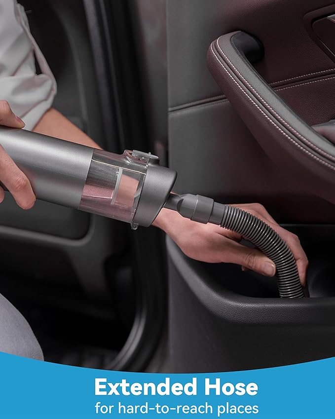 Brigii Mini Handheld Vacuum Cordless, 3 in 1-Car Vacuum & Air Duster & Hand Pump, 3 Kinds of Crevice Nozzles for Small Spaces