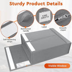 StorageTastic 6 Pack Bed Sheet Closet Organizers and Storage,Sturdy Foldable Storage Containers with Window and Label,Storage