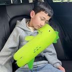 Car Pillow for Kids, Dinosaur Seat Belt Cover, Seatbelt Adjuster for Kids Car Seatbelt Covers, Vehicle Shoulder Pads, Seatbelt Cushion for Kids, Seat Strap Pillows Kids (Green)