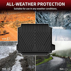 LASFIT Trunk Mat for BMW X5 2026 2025 2024 2023 2022 2021 2020 2019, All Weather TPE Cargo Mats Custom Fit Cargo Liner Front & Rear Trunk liner, Only for 5 Passenger Without Luggage Compartment, Black