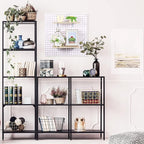 Blulu 4 Set Large Pegboard Shelf Kit Fiberboard peg Board Shelving Storage Brackets Stain Resistant Peg Board Organizer Shelv