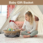 Dog Storage Bin, Baby Basket for Gifting, Wicker Storage Baskets for Dog, Cute Basket with Handles, Small Woven Baskets for N
