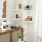 Fun Memories Floating Shelves for Wall - 9.3 Inch Square Shelves with Invisible Brackets, Small Wall Shelf for Living Room, B