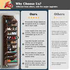 10 - Pocket Over - the - Door Hanging Shoe Organizers & Rack, Made of Sturdy 600D Oxford + Non - Woven Fabric, Space - Saving