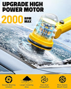 Ecarke Electric Ice Scraper Compatible with Dewalt 20V Battery, 2000RPM High-Speed 45° Head Adjust, 30'' Adjustable Handle Car Window Windshield Scraper for Ice & Snow, Tool Only Battery Not Included