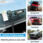 Aunginsy Center Console Dash Storage Organizer Tray Compatible with Toyota Tundra/Sequoia 2022-2026, Dashboard Storage Box with Phone Holder/Walkie-Talkie Stand/Radio Stand Insert Mounted Accessories